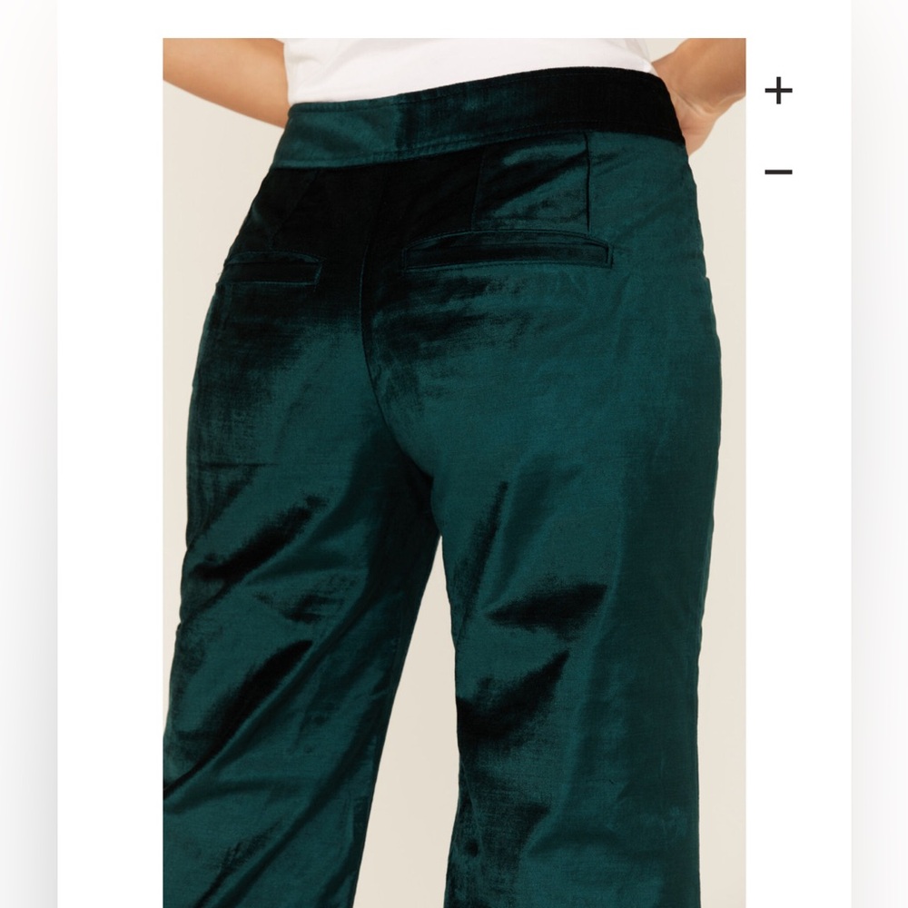 Free People Velvet Wideleg Pants - Picture 4 of 5